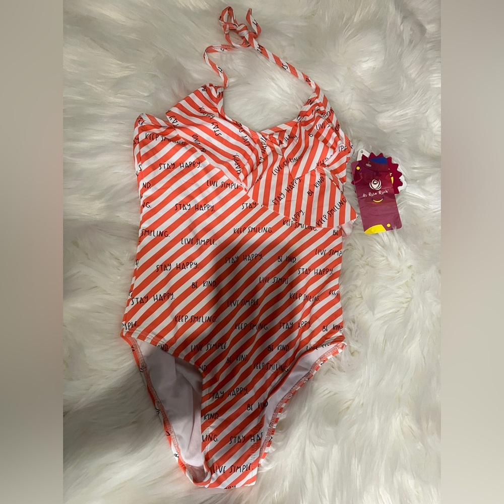 Girls One Piece Swimsuit Size 8